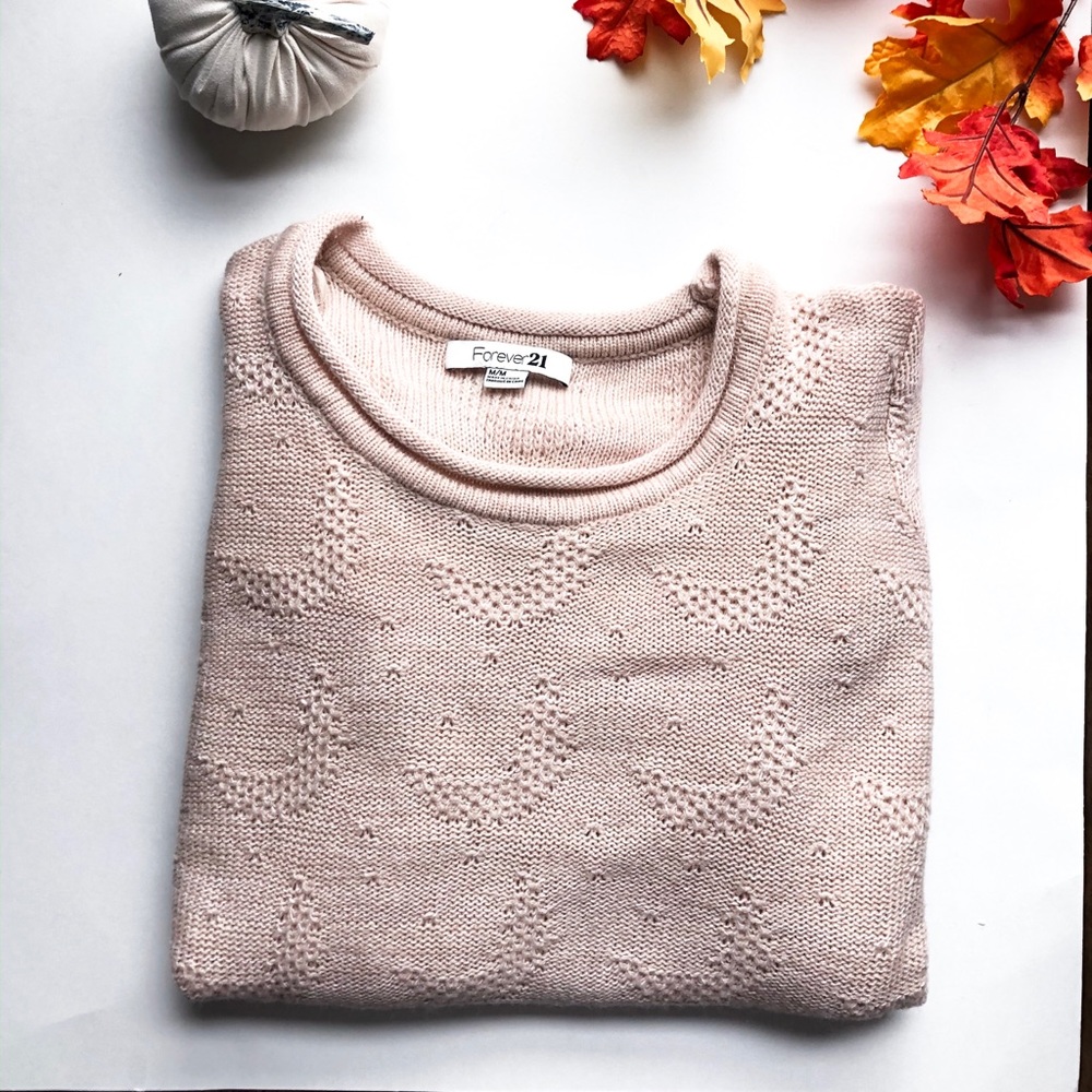 Forever 21 Luna Light Pink Sweater
